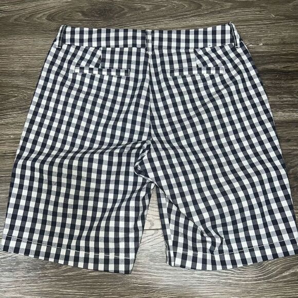 J. Crew size 2 7"' stretch chino shorts Navy Gingham - Picture 3 of 5